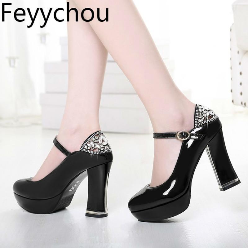 Women Pumps Super High Heel Sexy Fashion Square Heel Platform 2021 Spring Autumn Round Toe Buckle Pu Party Wedding Shoes Black1, Black
Women Pumps Super High Heel Sexy Fashion Square Heel Platform 2021 Spring Autumn Round Toe Buckle Pu Party Wedding Shoes Black1, Black