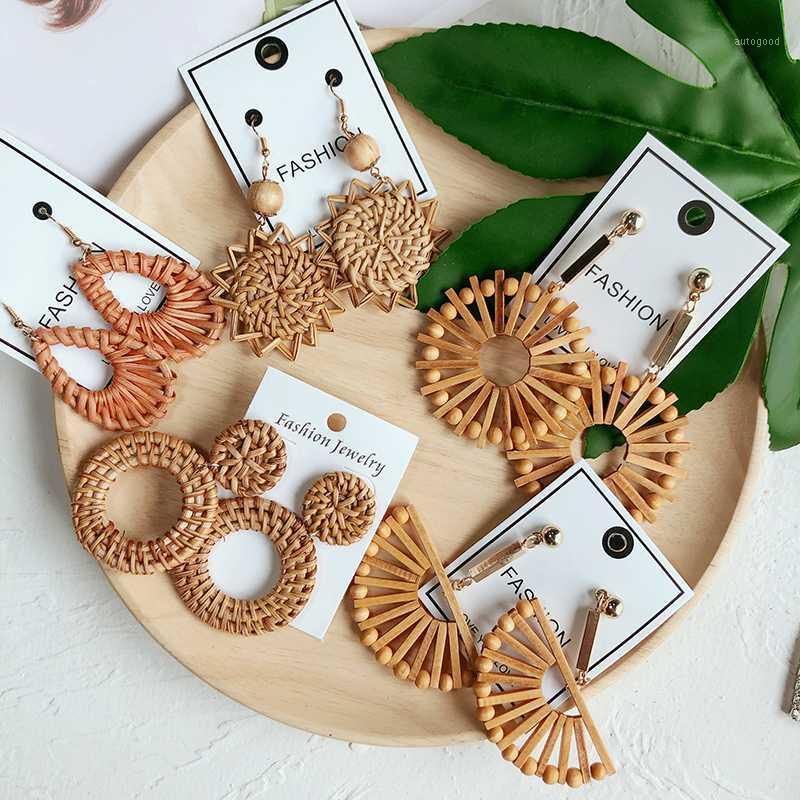 Dangle & Chandelier Lifefontier Bohemian Bamboo Rattan Knit Earrings Handmade Wood Vine Weave Round Water Drop Fan Shaped Long Jewelry Gift1
Dangle & Chandelier Lifefontier Bohemian Bamboo Rattan Knit Earrings Handmade Wood Vine Weave Round Water Drop Fan Shaped Long Jewelry Gift1