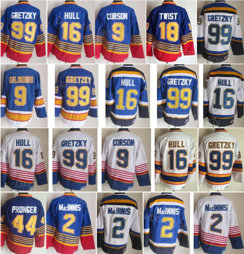 Hockey Vintage CCM Retro 99 Wayne Gretzky Jersey 9 Doug Gilmour 18 Tony Twist 16 Brett Hull 2 Al Macinnis 44 Chris Pronger 7 Joe Mullen Home, Black;red
Hockey Vintage CCM Retro 99 Wayne Gretzky Jersey 9 Doug Gilmour 18 Tony Twist 16 Brett Hull 2 Al Macinnis 44 Chris Pronger 7 Joe Mullen Home, Black;red