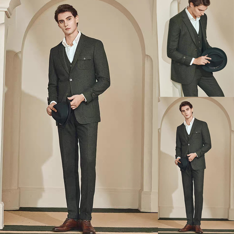 Mens Blazers Groom Tuxedos Two-Button Groomsmen Custom Made Best Man Suit Wedding Men's Bridegroom 3 Pcs Suits (Jacket+Vest+Pants, Picture color
Mens Blazers Groom Tuxedos Two-Button Groomsmen Custom Made Best Man Suit Wedding Men's Bridegroom 3 Pcs Suits (Jacket+Vest+Pants, Picture color