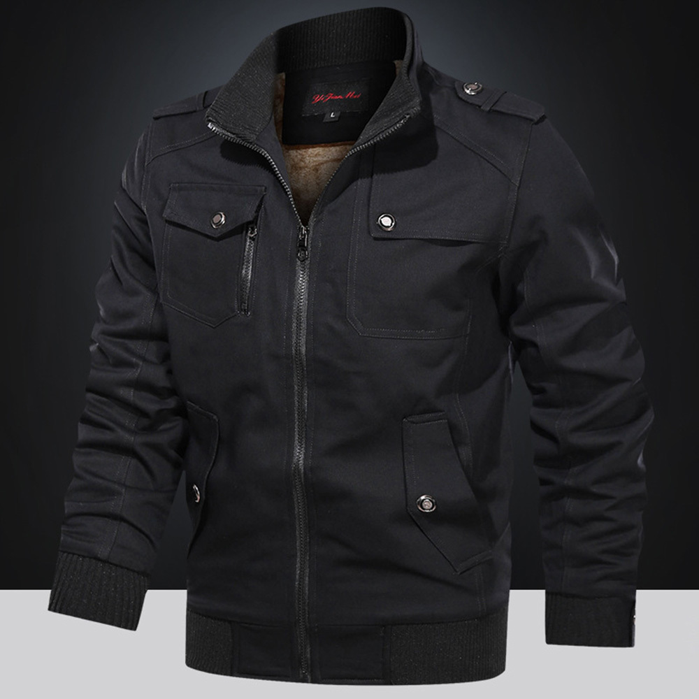 Homens outono militar masculina cor slida ttico casual caminhoneiro jaqueta bombardeiro casaco de l cqui, Blue
Homens outono militar masculina cor slida ttico casual caminhoneiro jaqueta bombardeiro casaco de l cqui, Blue