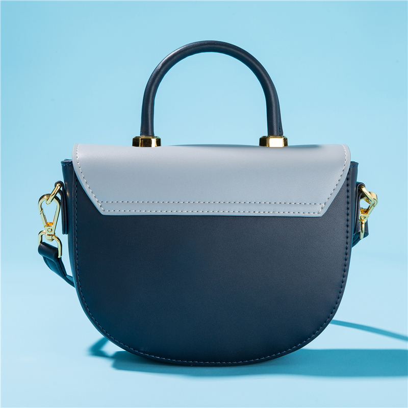 Coated leather new color match seals shoulder portable messenger bag fashion half moon purse CCAC, Sky blue
Coated leather new color match seals shoulder portable messenger bag fashion half moon purse CCAC, Sky blue