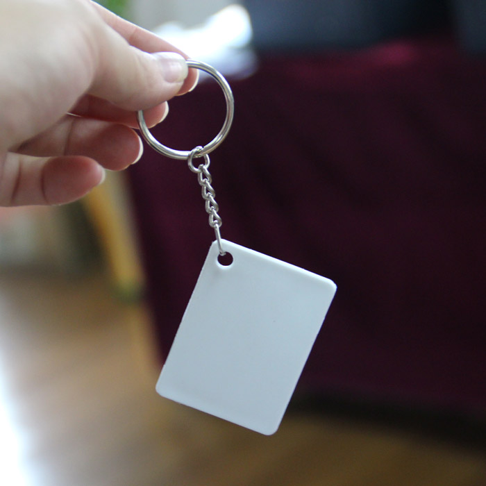 Blank Sublimation Plastic PBT Key Rings Keychain DIY Gift Printing Sublimation heat transfer Two Sides can Print
Blank Sublimation Plastic PBT Key Rings Keychain DIY Gift Printing Sublimation heat transfer Two Sides can Print