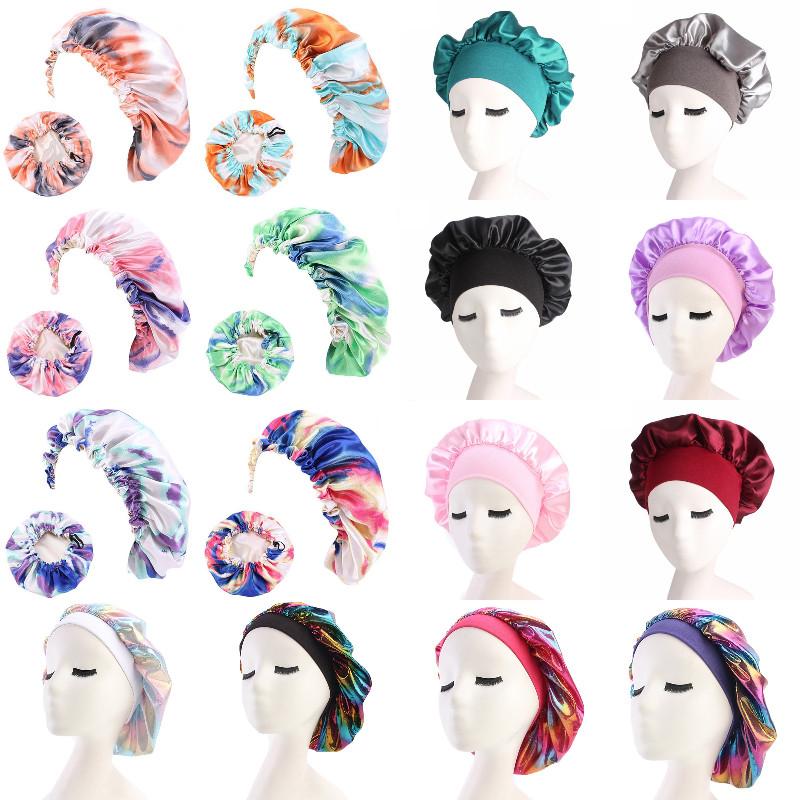 Adjust Solid Satin Bonnet Hair Styling Cap Hair Care Women Night Sleep Hat Silk Head Wrap Shower Cap Bathroom Accessories 
Adjust Solid Satin Bonnet Hair Styling Cap Hair Care Women Night Sleep Hat Silk Head Wrap Shower Cap Bathroom Accessories