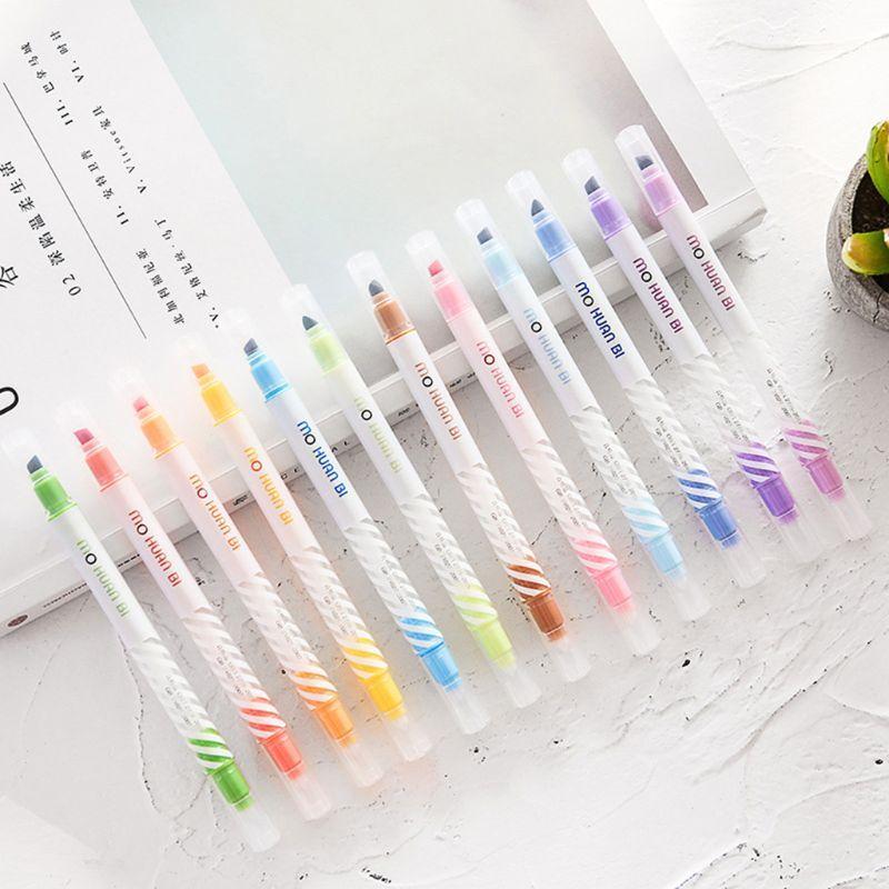 12Pcs Double-end Highlighter Pen Markers Pastel Liquid Chalk Marker Highlighters For School1
12Pcs Double-end Highlighter Pen Markers Pastel Liquid Chalk Marker Highlighters For School1