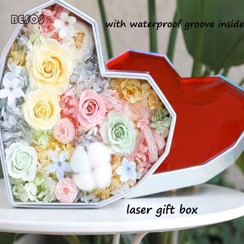 Large 3d Laser Leather With Waterproof Groove Gift Box Color Diamond Heart Shape Plastic box lid Wedding Party Flower Gift
Large 3d Laser Leather With Waterproof Groove Gift Box Color Diamond Heart Shape Plastic box lid Wedding Party Flower Gift