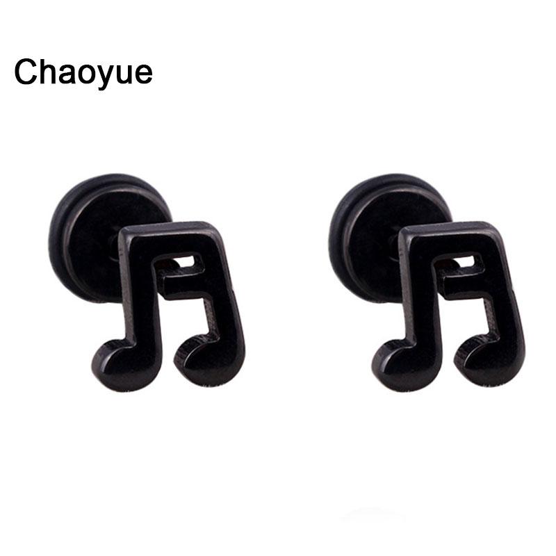 Music Symbol Ear Studs Earrings Black Silver Color Stainless Steel Earrings Men Women Fashion Party Jewelry
Music Symbol Ear Studs Earrings Black Silver Color Stainless Steel Earrings Men Women Fashion Party Jewelry