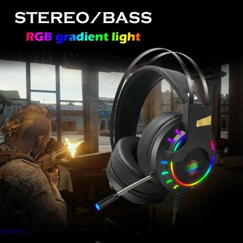 1pcs Gaming Headset LED RGB Over-ear Headphones USB Wired For PC Laptop Computer For PS4 New Xbox PC Laptop Gamer, Black
1pcs Gaming Headset LED RGB Over-ear Headphones USB Wired For PC Laptop Computer For PS4 New Xbox PC Laptop Gamer, Black