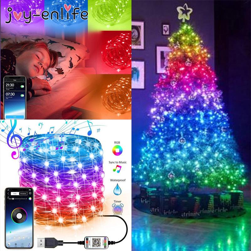 Christmas Tree Decorations LED Lights Waterproof Light RGB Color Bluetooth String Christmas Decorations For Home Navidad Gift
Christmas Tree Decorations LED Lights Waterproof Light RGB Color Bluetooth String Christmas Decorations For Home Navidad Gift