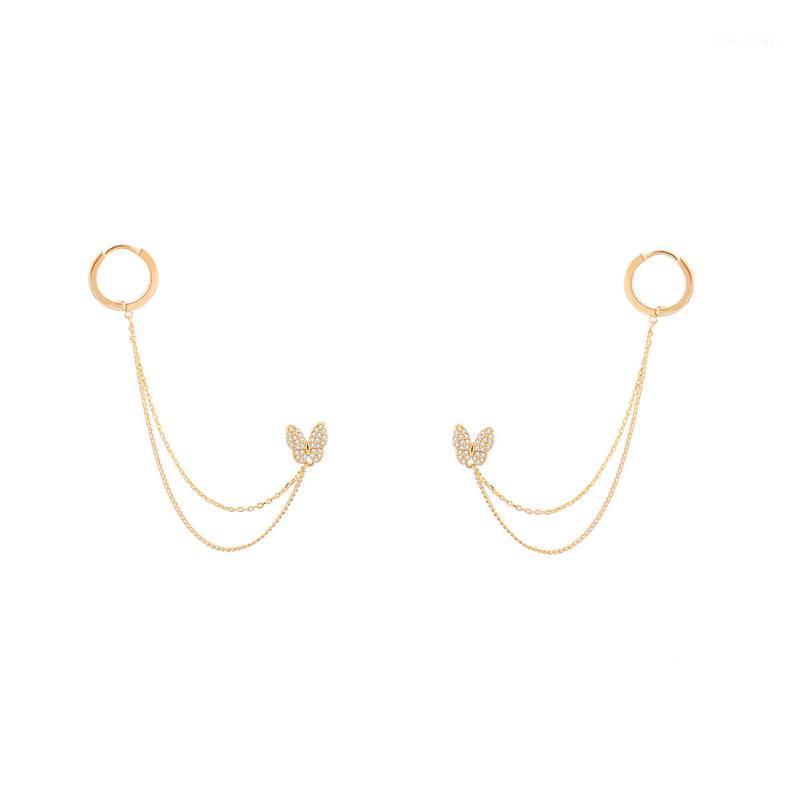 Stud CZ Zircon Butterfly With Chain Earrings For Women Rose Gold Silver Plated Earring Female Ear Jewelry Gifts 2021 1
Stud CZ Zircon Butterfly With Chain Earrings For Women Rose Gold Silver Plated Earring Female Ear Jewelry Gifts 2021 1