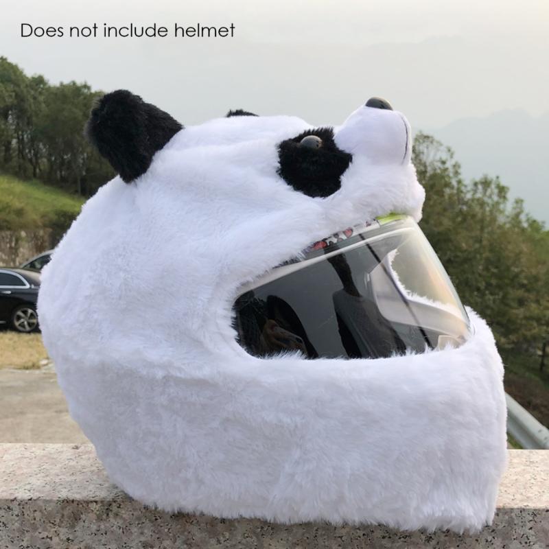 

Motorcycle Helmet Panda Animal Cover Motorbike Funny Heeds Crazy Case Crash for Outdoor Personalized Full Helmets Cover New 2020