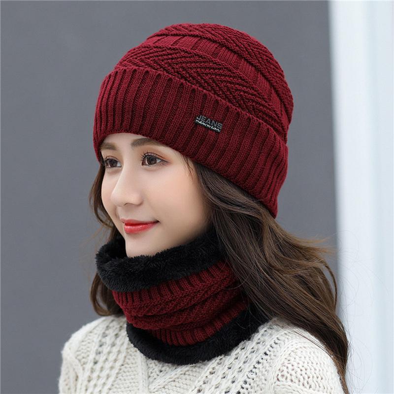 Autumn Winter Knitted Winter Skullies Hat Fashion Warm All-match Beanies Hats Casual Women Solid Adult Sweet Caps Cover Head, Red wine
Autumn Winter Knitted Winter Skullies Hat Fashion Warm All-match Beanies Hats Casual Women Solid Adult Sweet Caps Cover Head, Red wine