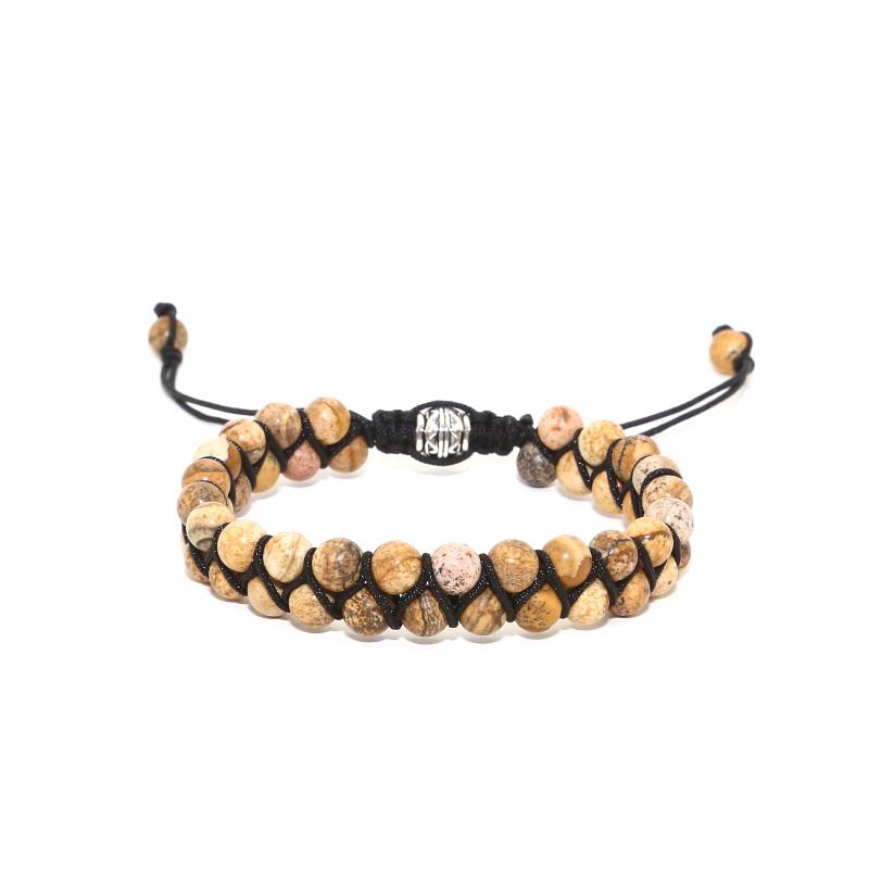 Elegant Double Rows Women Bracelet Picture Weathered Rocks Stone Beads Braiding Macrame Bracelets Gifts
Elegant Double Rows Women Bracelet Picture Weathered Rocks Stone Beads Braiding Macrame Bracelets Gifts