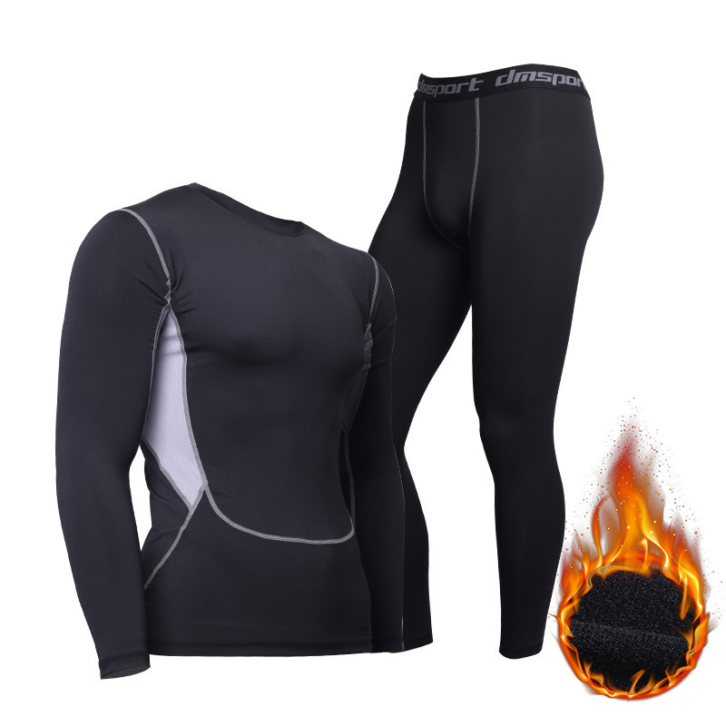 Winter Thermal Underwear for men Keep Warm Long Johns Fitness flecce legging tight undershirts 201023