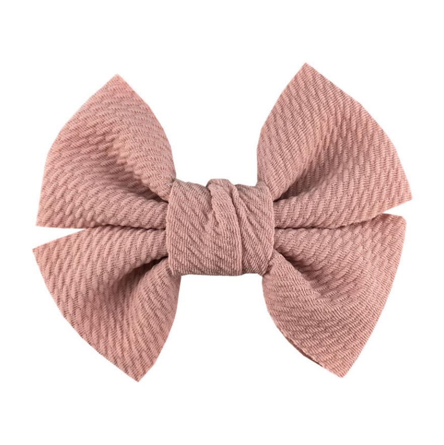 Baby Girls Hair Clips 4.5 Inch Bows Hairpin Soft Bowknot Children Barrettes Kids BB Clip Hair Accessories 20 Colors DW6339