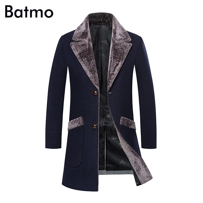 Batmo arrival winter high quality casual trench coatmen's winter jackets winter coat plus-size DY3919 201223