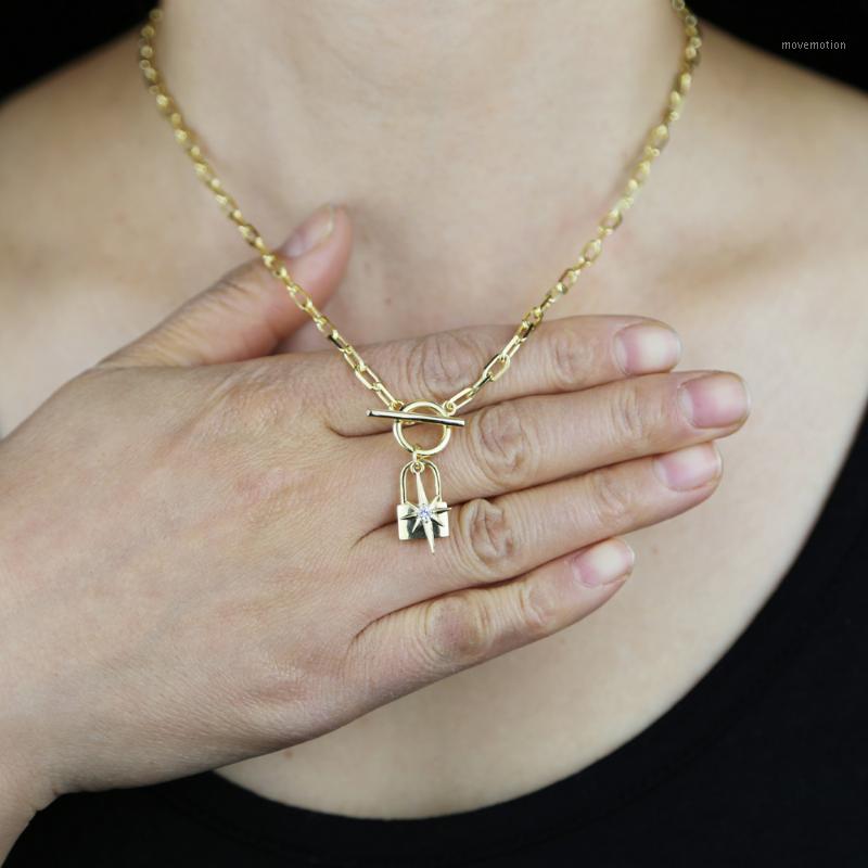 Lock Northstar Charm Open Link Chain Fashion Women Necklace European Gold Color Chain Jewelry1
Lock Northstar Charm Open Link Chain Fashion Women Necklace European Gold Color Chain Jewelry1