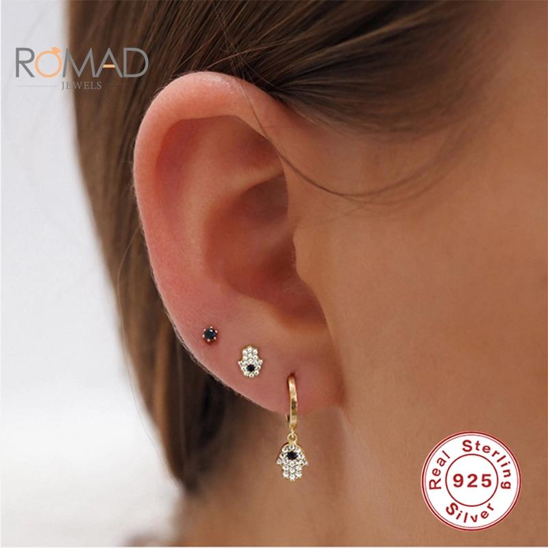 ROMAD Women Diamond Earring Joyero 925 Sterling Silver Palm-Shaped Hoop Earrings Fashion 2021 New Jewelry Pendientes Mujer
ROMAD Women Diamond Earring Joyero 925 Sterling Silver Palm-Shaped Hoop Earrings Fashion 2021 New Jewelry Pendientes Mujer
