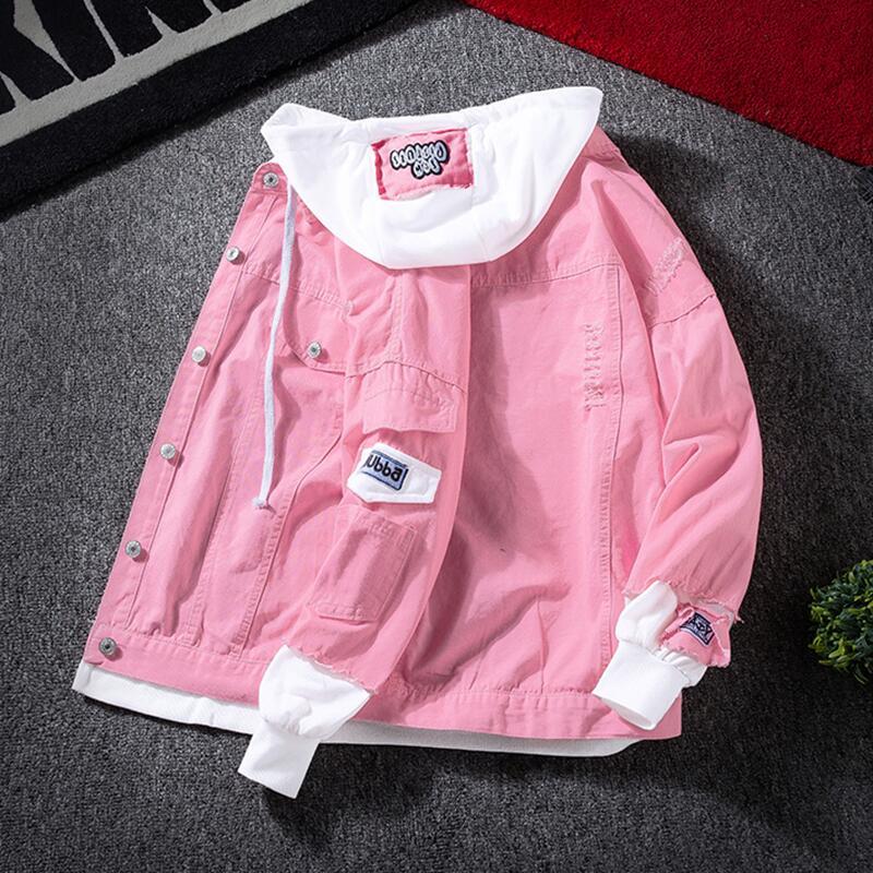 New jeans 2020 female black jean women denim pink jackets with casual hoodie couples wear outerwear, Light blue
New jeans 2020 female black jean women denim pink jackets with casual hoodie couples wear outerwear, Light blue