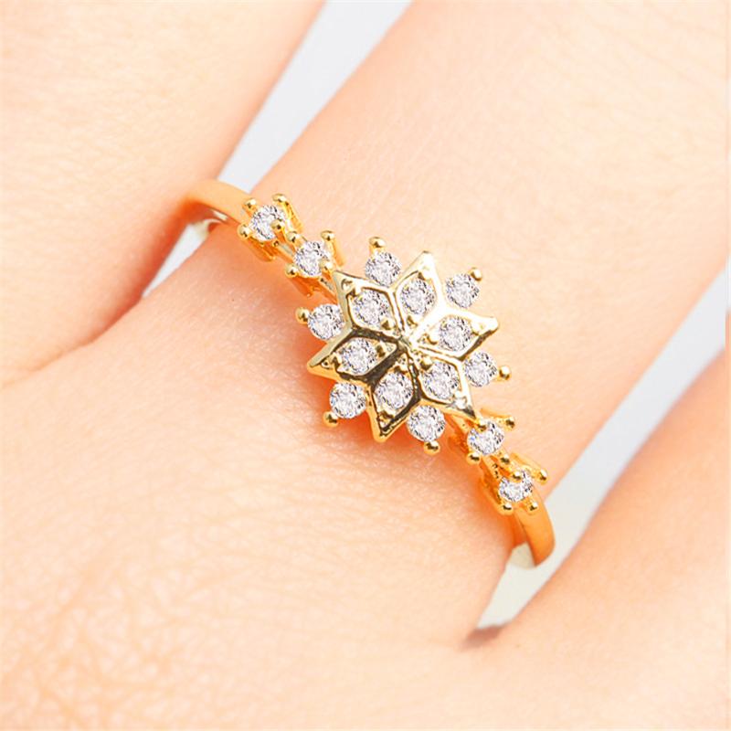 Wedding Rings LOREDANA Cute Women's Snowflake Female Chic Dainty Party Delicate Jewelry 2 Colors
Wedding Rings LOREDANA Cute Women's Snowflake Female Chic Dainty Party Delicate Jewelry 2 Colors