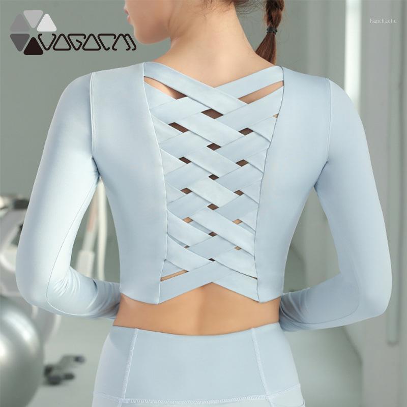 Women Yoga Shirt Tops Long-Sleeved Tight-Fitting Cross High Strech Breathable Outdoor Jogging Female Sportswear Workout Clothes1, Blue1
Women Yoga Shirt Tops Long-Sleeved Tight-Fitting Cross High Strech Breathable Outdoor Jogging Female Sportswear Workout Clothes1, Blue1