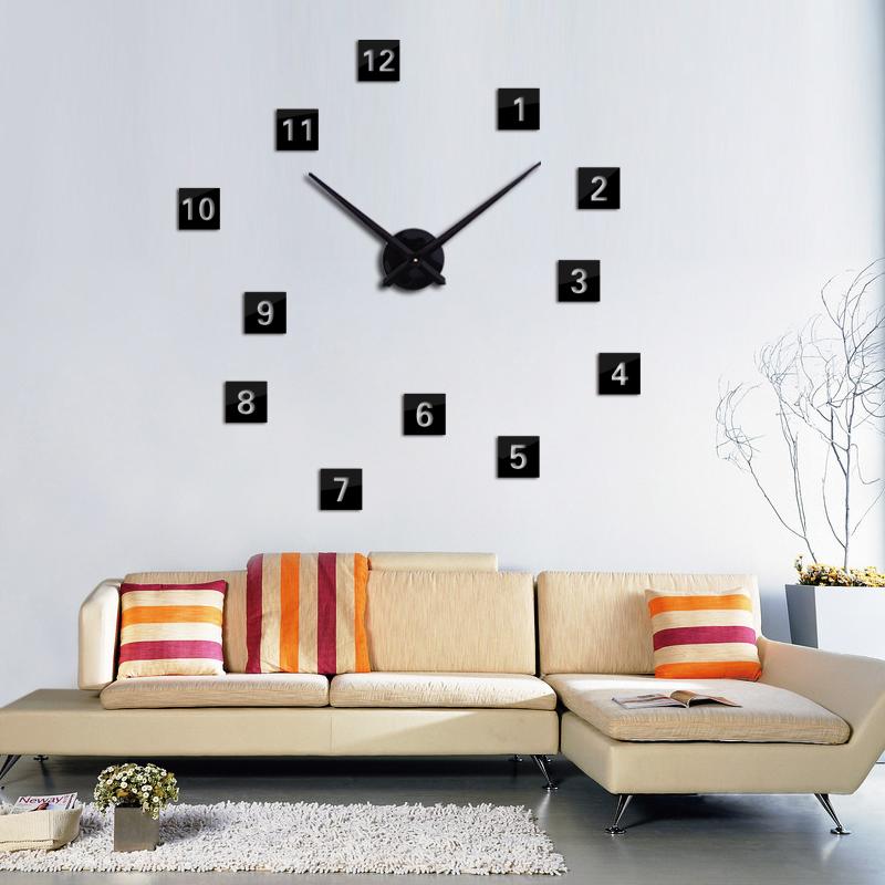 real rushed Diy acrylic mirror wall clock quartz watch still life large clocks needle modern living room home decor stickers
real rushed Diy acrylic mirror wall clock quartz watch still life large clocks needle modern living room home decor stickers