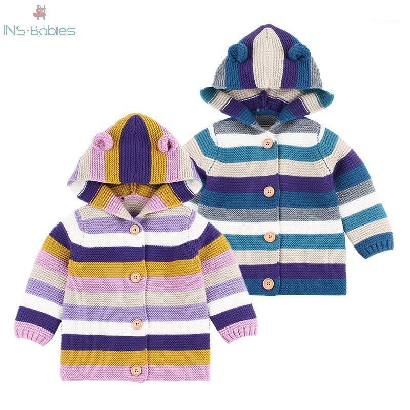 Newborn baby girls clothes Children Rainbow Stripe jackets for boy Knitted Cardigan Autumn With Cute Ear Hoodie Baby Girl Coat1, Pink
Newborn baby girls clothes Children Rainbow Stripe jackets for boy Knitted Cardigan Autumn With Cute Ear Hoodie Baby Girl Coat1, Pink