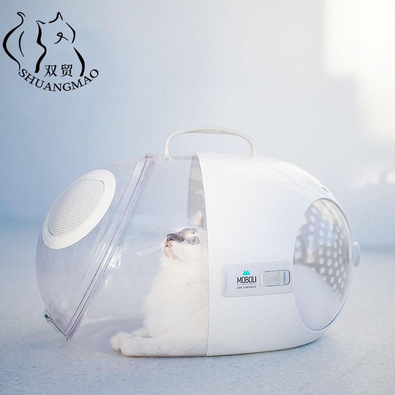 SHUANGMAO Luxury Cat Carrier Transparent Pet Transport Box Cats Bag Space Handbag ABS Pets Carrying Dog Travel Products
SHUANGMAO Luxury Cat Carrier Transparent Pet Transport Box Cats Bag Space Handbag ABS Pets Carrying Dog Travel Products