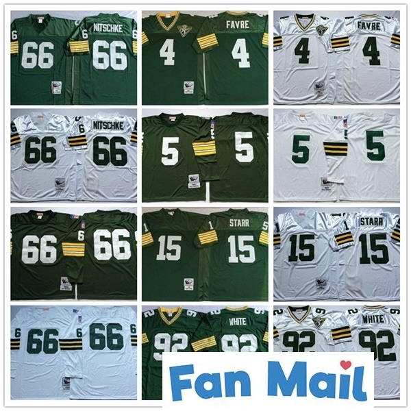 NCAA 1969 Vintage Top #4 Brett Favre Jersey 15 Bart Starr 66 Ray Nitschke 92 Reggie White Stitched Mens Football Jerseys Shirts, As picture
NCAA 1969 Vintage Top #4 Brett Favre Jersey 15 Bart Starr 66 Ray Nitschke 92 Reggie White Stitched Mens Football Jerseys Shirts, As picture