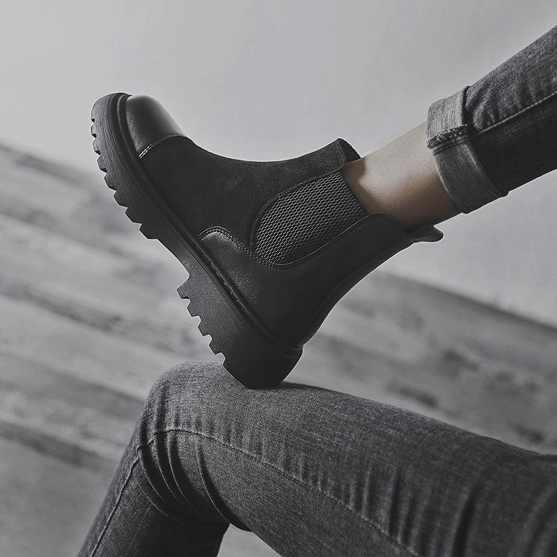 Natascha Women Ankle Boots Spring/autumn Round Toe Flat with Shoes Woman Fashion Winter Motorcycle Boots Thick Heel Short Plush, Black plus hair
Natascha Women Ankle Boots Spring/autumn Round Toe Flat with Shoes Woman Fashion Winter Motorcycle Boots Thick Heel Short Plush, Black plus hair
