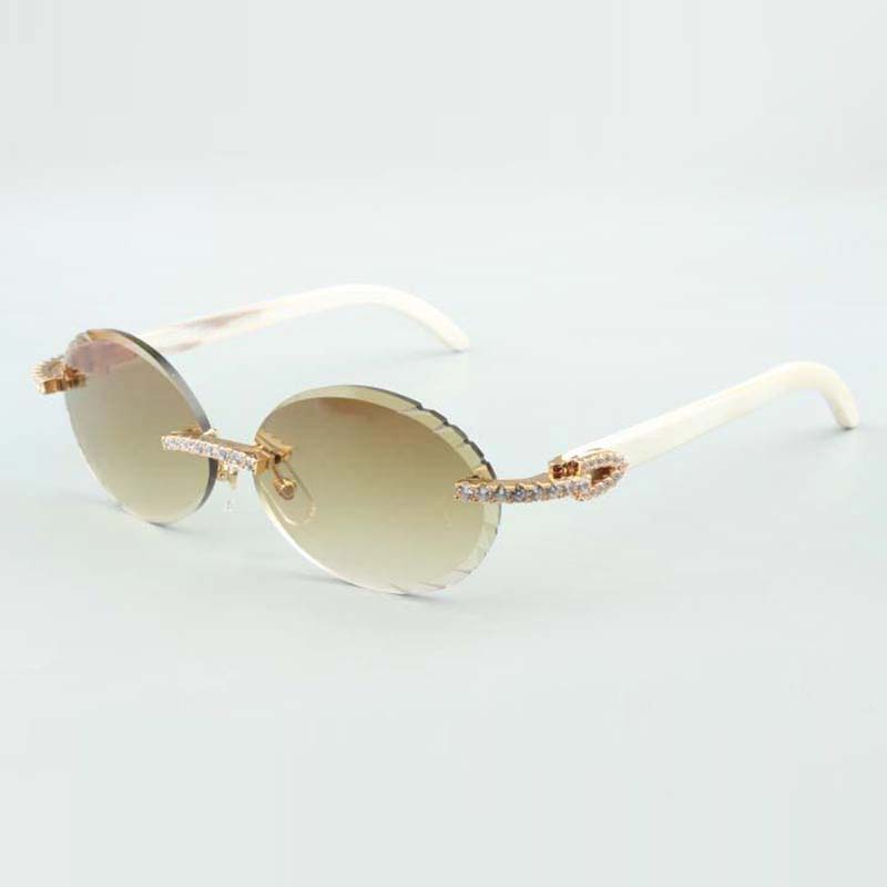 Newest fashion T3524016-6 diamonds sunglasses with cutting lenses and natural white buffalo horn legs, size: 58-18-140mm
Newest fashion T3524016-6 diamonds sunglasses with cutting lenses and natural white buffalo horn legs, size: 58-18-140mm