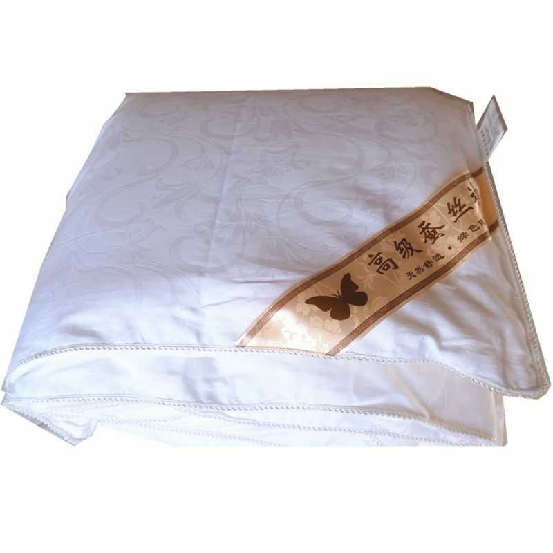 Handwork Silk Comforter 100% Long Continuous Fiber Filling Silk Quilt/Comforter Allergy Free Fluffy Highly Ventilated, White
Handwork Silk Comforter 100% Long Continuous Fiber Filling Silk Quilt/Comforter Allergy Free Fluffy Highly Ventilated, White
