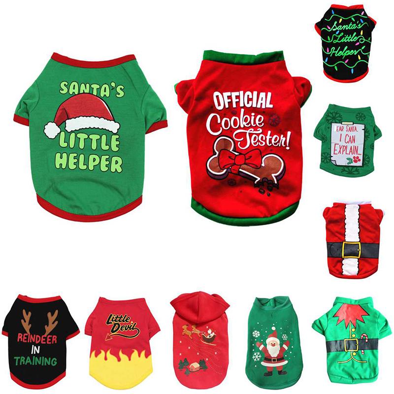2020 Christmas Dog Clothes Cotton Pet Clothing For Small Medium Dogs Vest Shirt New Year Puppy Dog Costume Chihuahua Pet Shirt, As shown
2020 Christmas Dog Clothes Cotton Pet Clothing For Small Medium Dogs Vest Shirt New Year Puppy Dog Costume Chihuahua Pet Shirt, As shown