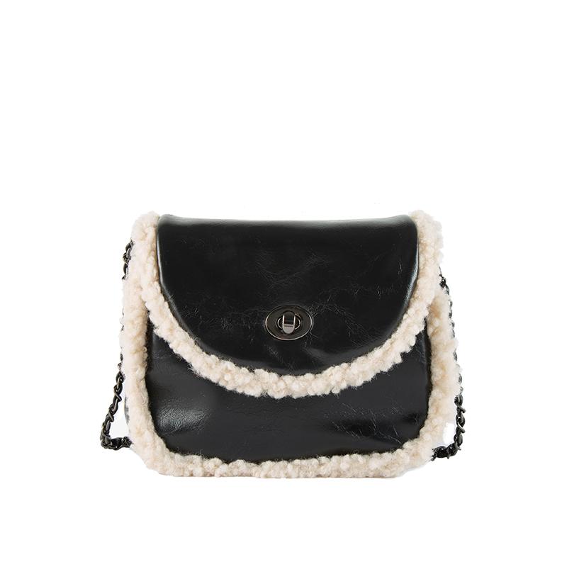 The New Lamb-haired Stiletto Bag Fashion Chain One-shoulder Fur Bag Plush Girl, Black
The New Lamb-haired Stiletto Bag Fashion Chain One-shoulder Fur Bag Plush Girl, Black