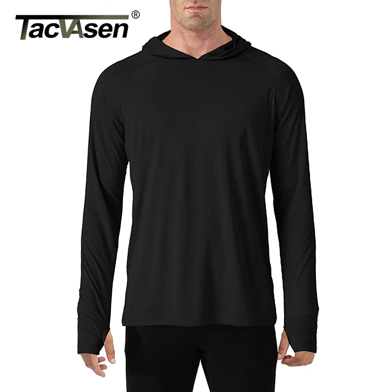 TACVASEN Sun Protection T-Shirts Men Long Sleeve Casual UV-Proof Hooded T-Shirts Breathable Lightweight Performance Hike tshirts 201203, Dark gray
TACVASEN Sun Protection T-Shirts Men Long Sleeve Casual UV-Proof Hooded T-Shirts Breathable Lightweight Performance Hike tshirts 201203, Dark gray