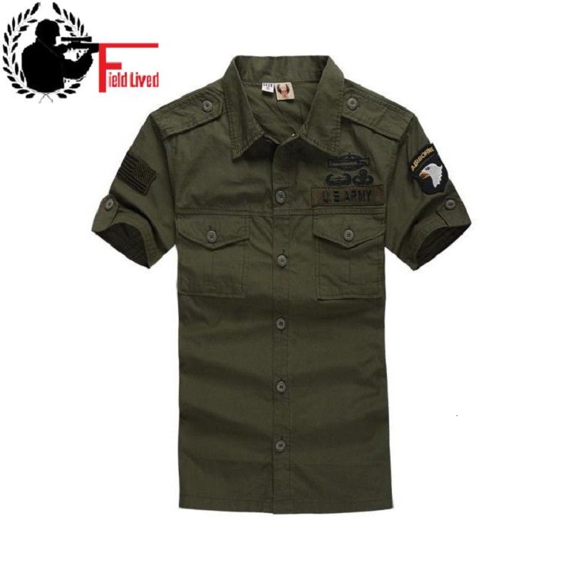 2021 New Airborne Quality and Military Style with Epaulets Manga Short 100% Cotton Men's Uniform Tactical Shirt Fashion G1wh, Army green.
2021 New Airborne Quality and Military Style with Epaulets Manga Short 100% Cotton Men's Uniform Tactical Shirt Fashion G1wh, Army green.