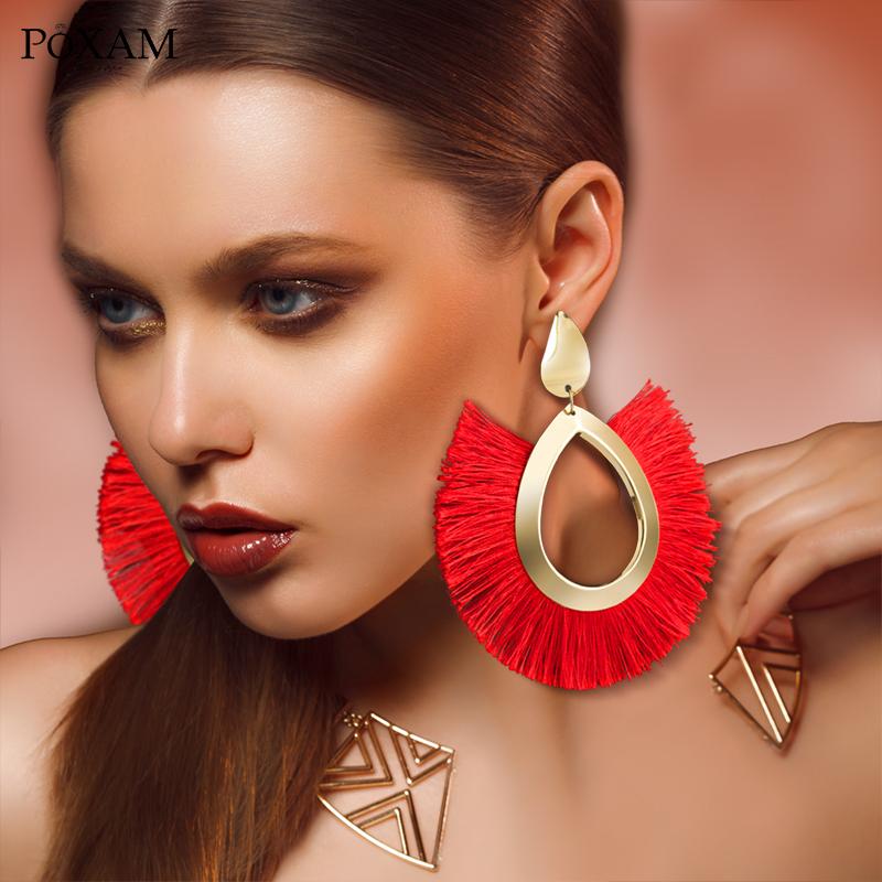 Dangle & Chandelier POXAM Bohemian Fringe Earrings Statement Vintage Fashion Gold Big Pendientes Tassel Drop Earring For Women Jewelry Brinc
Dangle & Chandelier POXAM Bohemian Fringe Earrings Statement Vintage Fashion Gold Big Pendientes Tassel Drop Earring For Women Jewelry Brinc