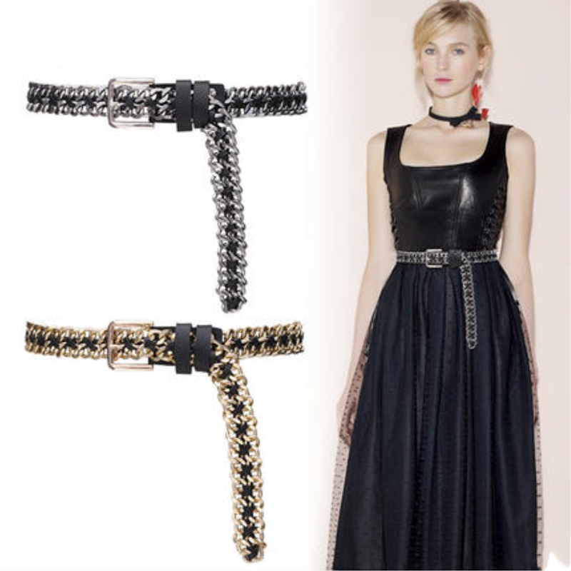 2020 fashion gold chain luxury silver ketting laugh punk mujer rock hip hop dressed metal belt z a, Black
2020 fashion gold chain luxury silver ketting laugh punk mujer rock hip hop dressed metal belt z a, Black