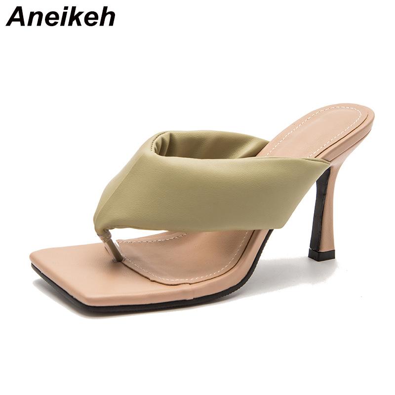 Aneikeh WomenNEW Shoes Summer Fashion Ladies PU Peep Toe Slippers Thin Heels Sexy Shallow FLIP FLOPS Solid Outside DRESS Leisure, White 
Aneikeh WomenNEW Shoes Summer Fashion Ladies PU Peep Toe Slippers Thin Heels Sexy Shallow FLIP FLOPS Solid Outside DRESS Leisure, White