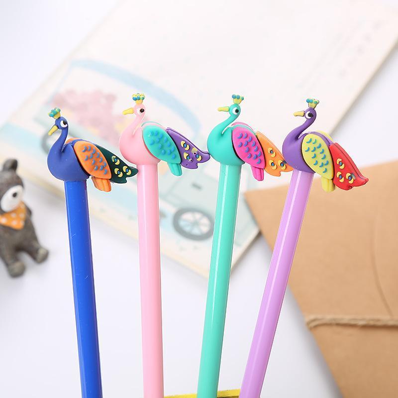 1Pcs Cute Kawaii Colour Peacock Gel Pen Writing Signing BallPen School Office Supply Student Stationery Rewarding 0.5mm1 
1Pcs Cute Kawaii Colour Peacock Gel Pen Writing Signing BallPen School Office Supply Student Stationery Rewarding 0.5mm1