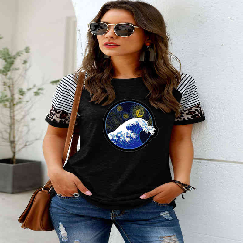 The Wave T-shirt Women Tumblr 90s And So It Is Ocean Fashion Graphic Cute Summer Tops Female Casual T Shirt, White
The Wave T-shirt Women Tumblr 90s And So It Is Ocean Fashion Graphic Cute Summer Tops Female Casual T Shirt, White