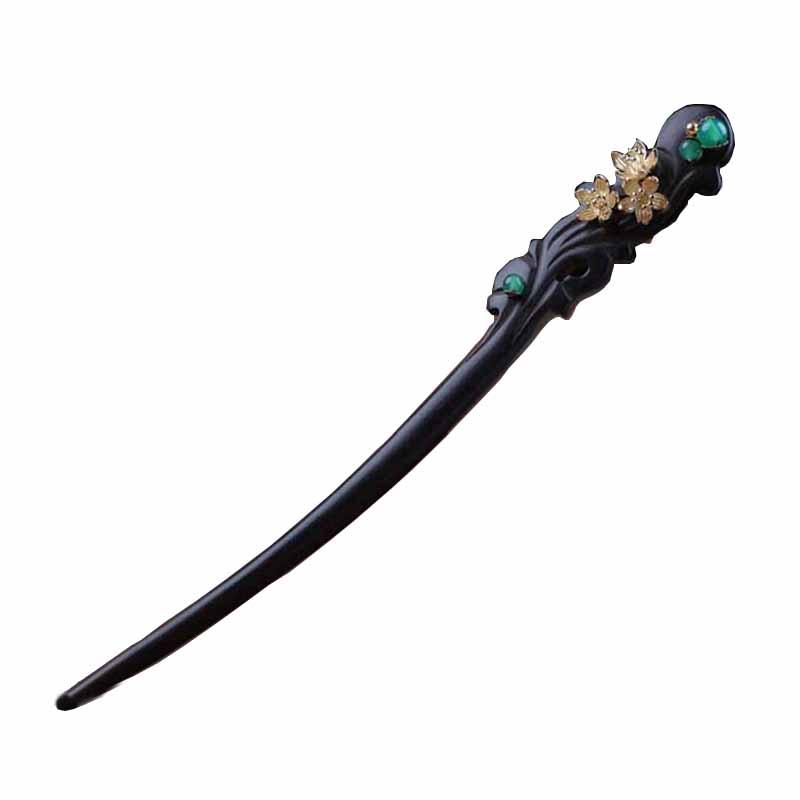 Hair Pin Bun Holder Kanzashi Hair Stick Ebony Green Agate Japanese Style Kimono Yukata Accessories Classic Vintage HS035
Hair Pin Bun Holder Kanzashi Hair Stick Ebony Green Agate Japanese Style Kimono Yukata Accessories Classic Vintage HS035