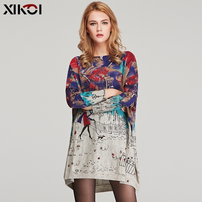 XIKOI Oversize Sweater Women Casual Pull Femme Batwing Sleeve Patchwork Print Long Sweaters Pullovers Fashion Loose Clothing Y200910, Biege
XIKOI Oversize Sweater Women Casual Pull Femme Batwing Sleeve Patchwork Print Long Sweaters Pullovers Fashion Loose Clothing Y200910, Biege
