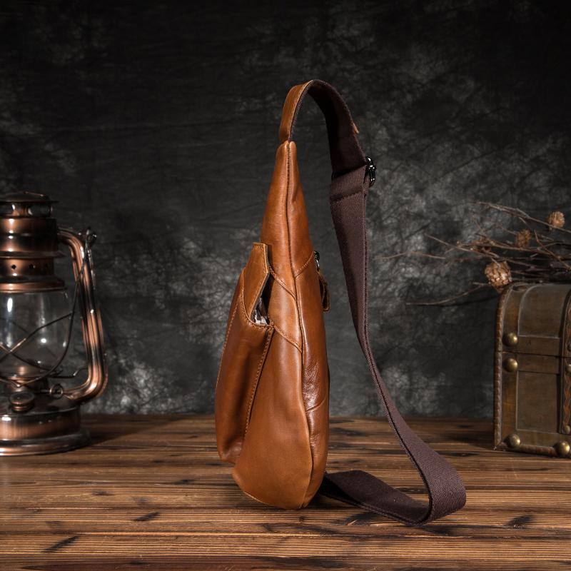 Oil Wax Leather Men Casual Fashion Travel Triangle Chest Sling Bag Black Design 8" Tablet One Shoulder Bag Daypack Male 8693
Oil Wax Leather Men Casual Fashion Travel Triangle Chest Sling Bag Black Design 8" Tablet One Shoulder Bag Daypack Male 8693