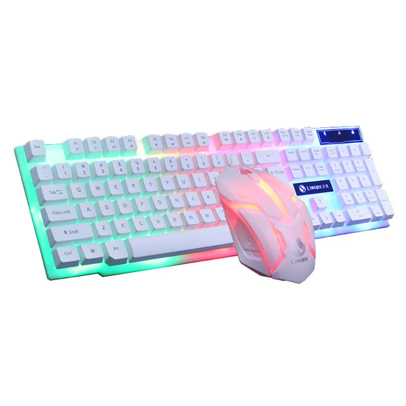

Colorful LED Illuminated Backlit USB Wired PC Rainbow Gaming Keyboard Mouse Set USB Wired PC Rainbow Gaming Keyboard Mouse Set
