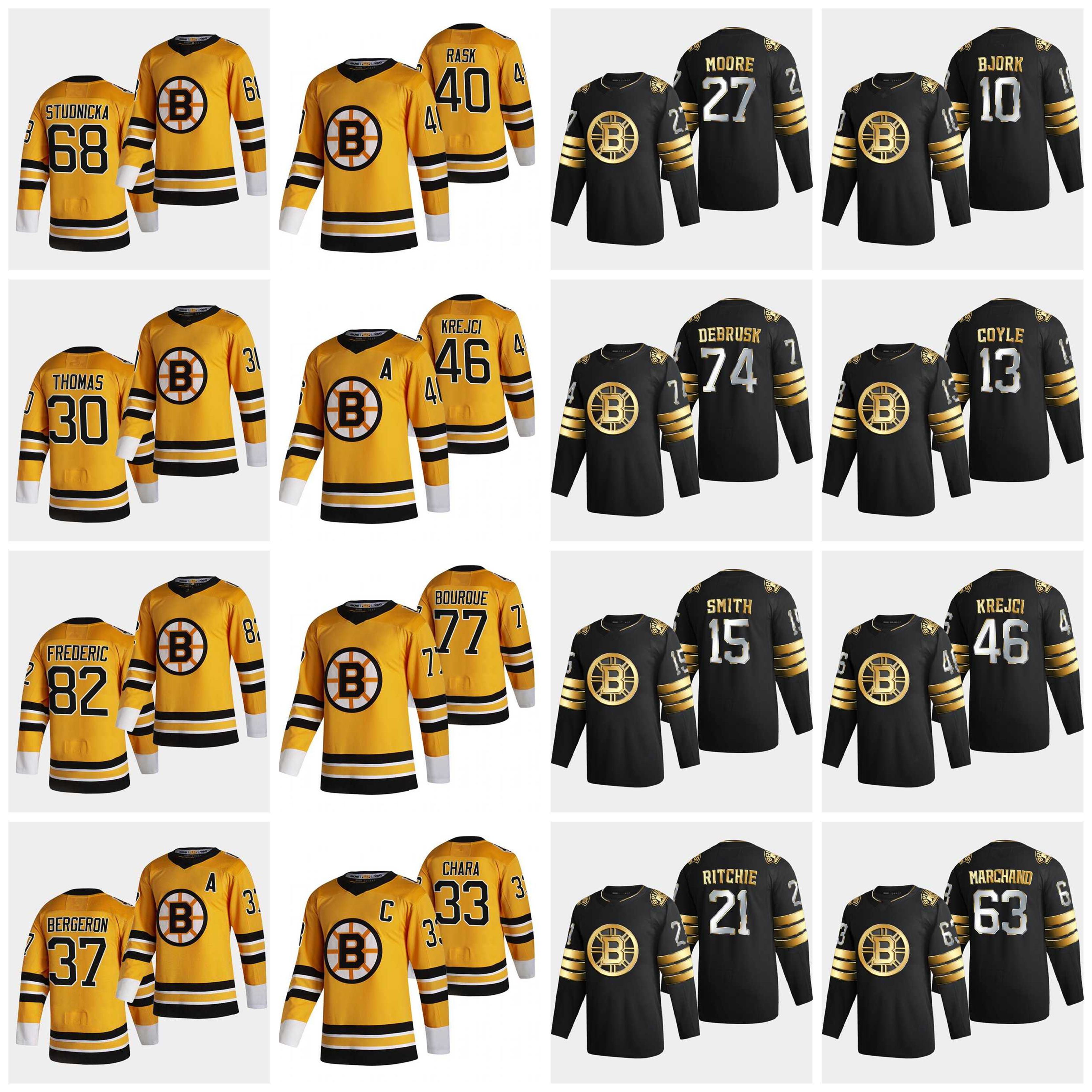 Boston Bruins 2021 Reverse Retro Jerseys 37 Patrice Bergeron Jersey 88 David Pastrnak Zdeno Chara Brad Marchand Tuukka Rask Custom Stitched, Men's black home
Boston Bruins 2021 Reverse Retro Jerseys 37 Patrice Bergeron Jersey 88 David Pastrnak Zdeno Chara Brad Marchand Tuukka Rask Custom Stitched, Men's black home