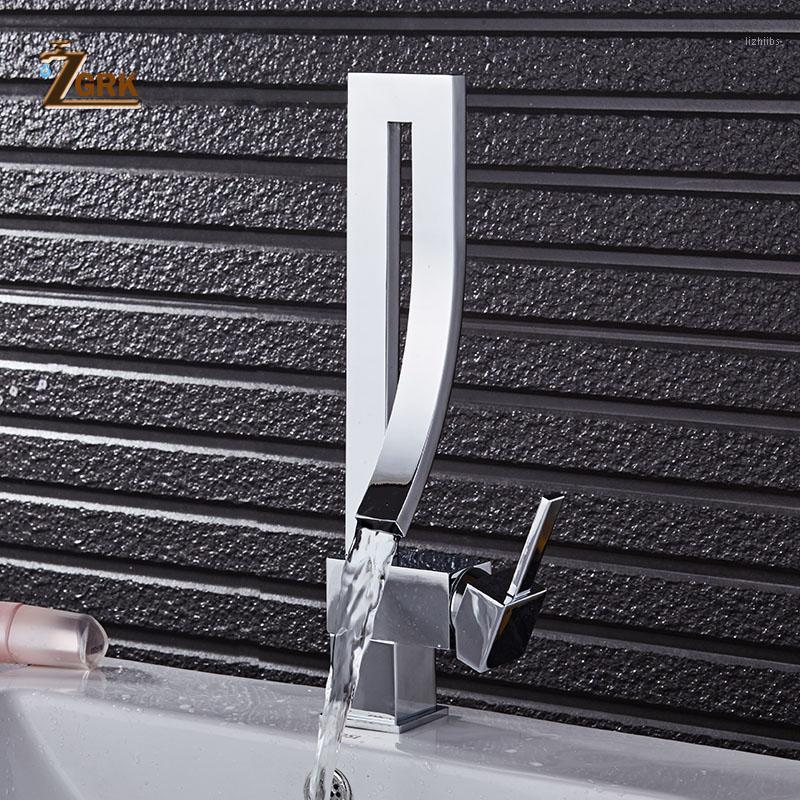 ZGRK Basin Faucets Single Handle Deck Mounted Chrome Brass Square Tall Bathroom Sink Faucet Hot And Cold Mixer Water Tap1
ZGRK Basin Faucets Single Handle Deck Mounted Chrome Brass Square Tall Bathroom Sink Faucet Hot And Cold Mixer Water Tap1