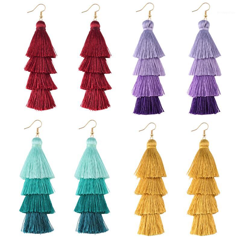 New 4 Layer Bohemian Multicolor Statement Tassel Earrings Yellow Ear ring Women Big Drop Dangle Earring 2020 Boho Jewelry1
New 4 Layer Bohemian Multicolor Statement Tassel Earrings Yellow Ear ring Women Big Drop Dangle Earring 2020 Boho Jewelry1