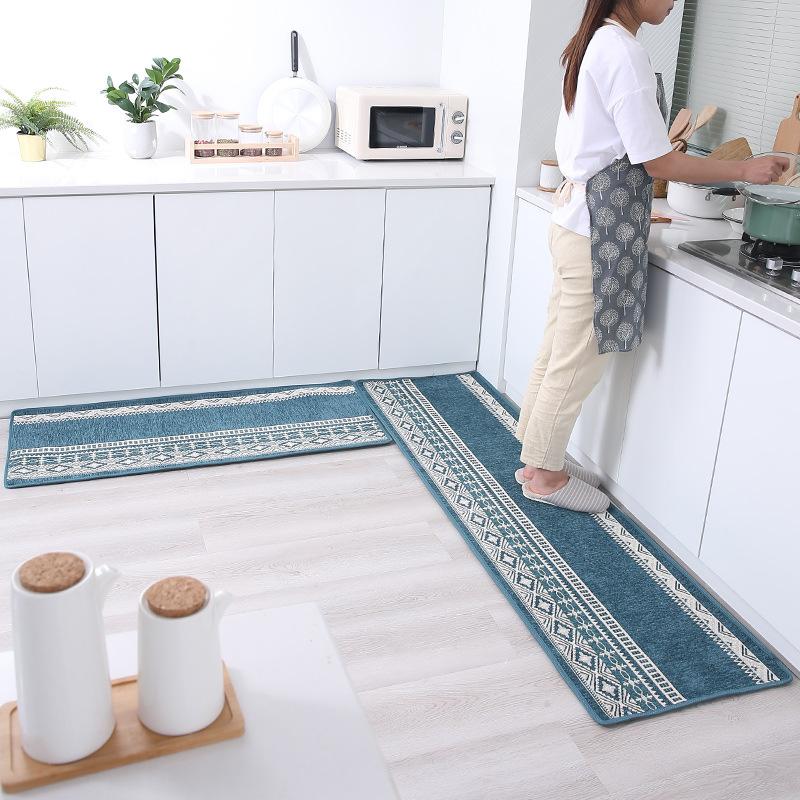 Modern Nordic Kitchen Mat Home Entrance/Hallway Doormat Anti-Slip Bathroom Carpet Wardrobe/Balcony Rug Soft Bedroom Carpet, 138 blue
Modern Nordic Kitchen Mat Home Entrance/Hallway Doormat Anti-Slip Bathroom Carpet Wardrobe/Balcony Rug Soft Bedroom Carpet, 138 blue