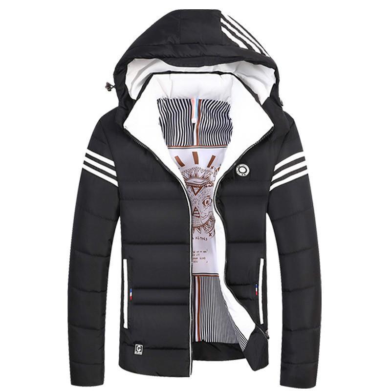 Winter Men's Thick Short Jacket Youth Warm Cotton Jacket Singlebreasted Casual Thick Warm Hooded Coat Plus Size 4xl T200117